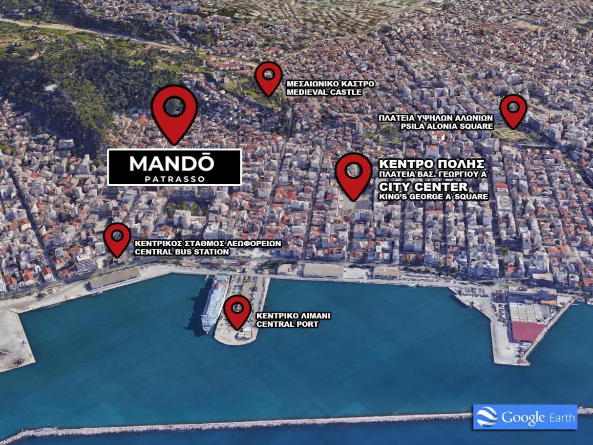 Mando Patrasso - Classical Apartment In The Center Of Patras With Free Parking Exterior foto